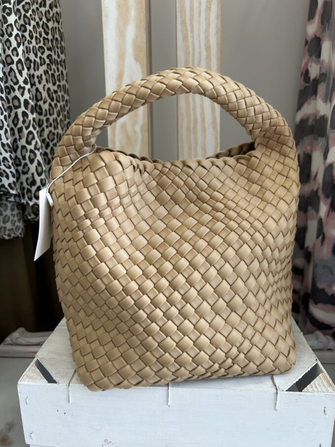 Bolso Trenzado Camel