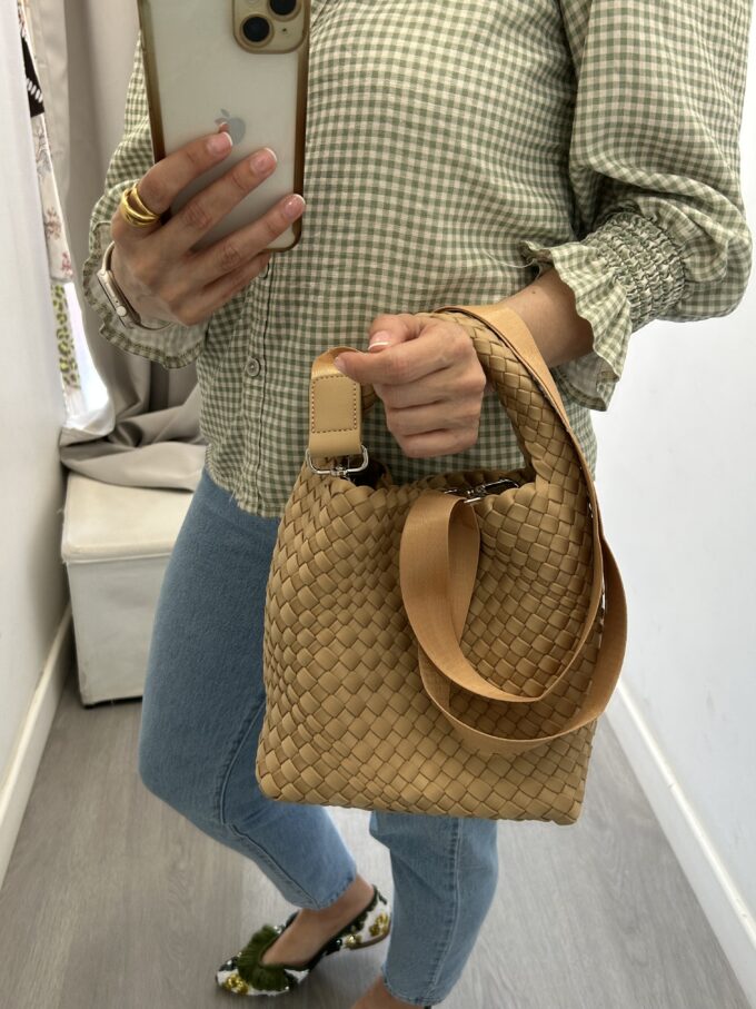 Bolso Trenzado Camel