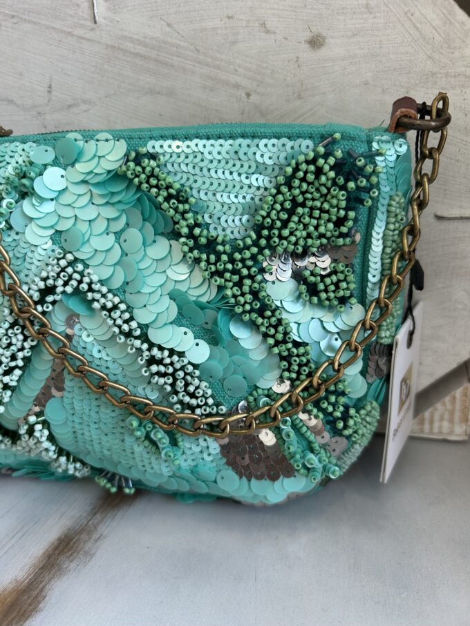 Cartera Lentejuelas Turquesa