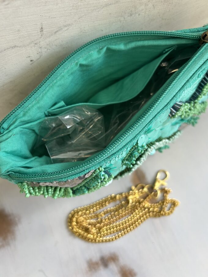 Cartera Lentejuelas Turquesa
