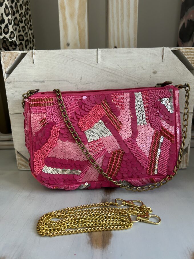 Cartera Lentejuelas Fucsia