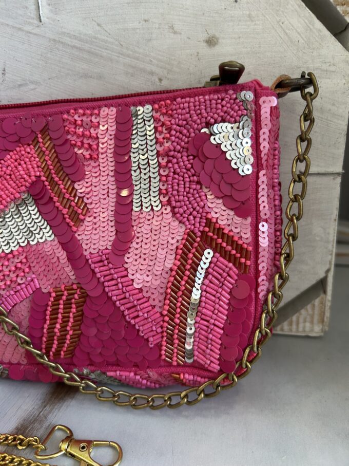 Cartera Lentejuelas Fucsia