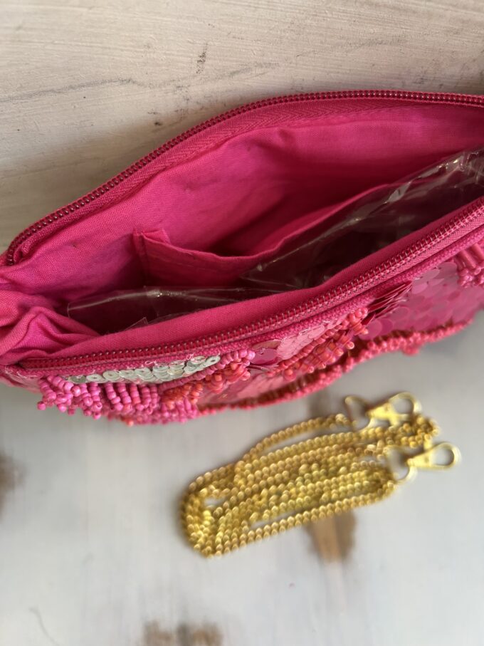 Cartera Lentejuelas Fucsia