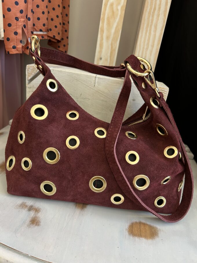 Bolso Arandelas Granate