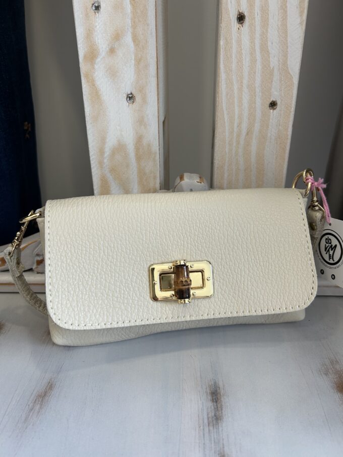 Cartera Clutch Beige