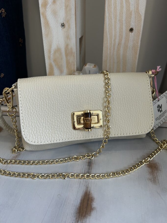 Cartera Clutch Beige