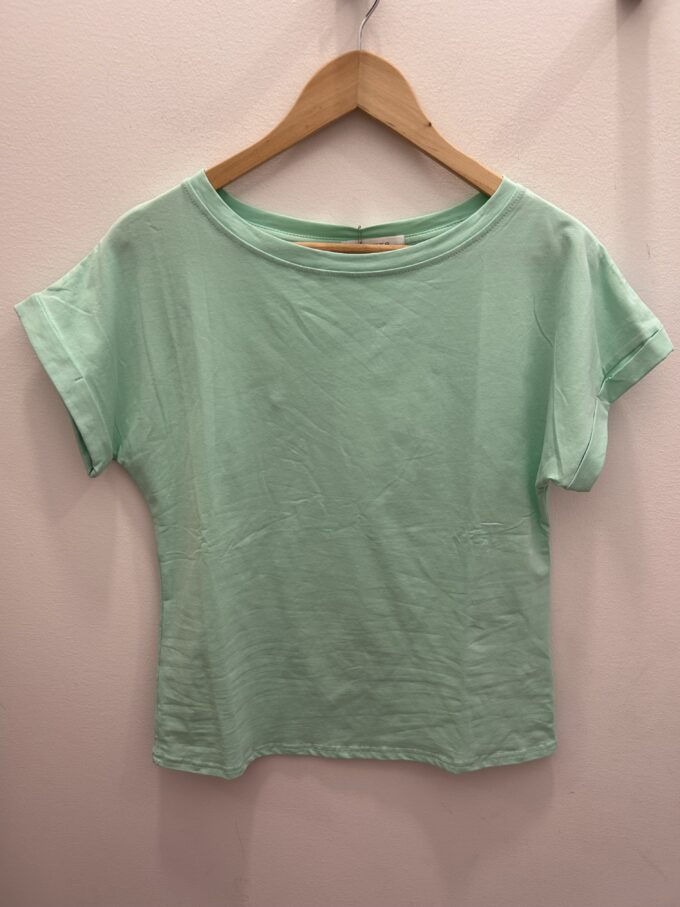 Camiseta Cuello Redondo Verde