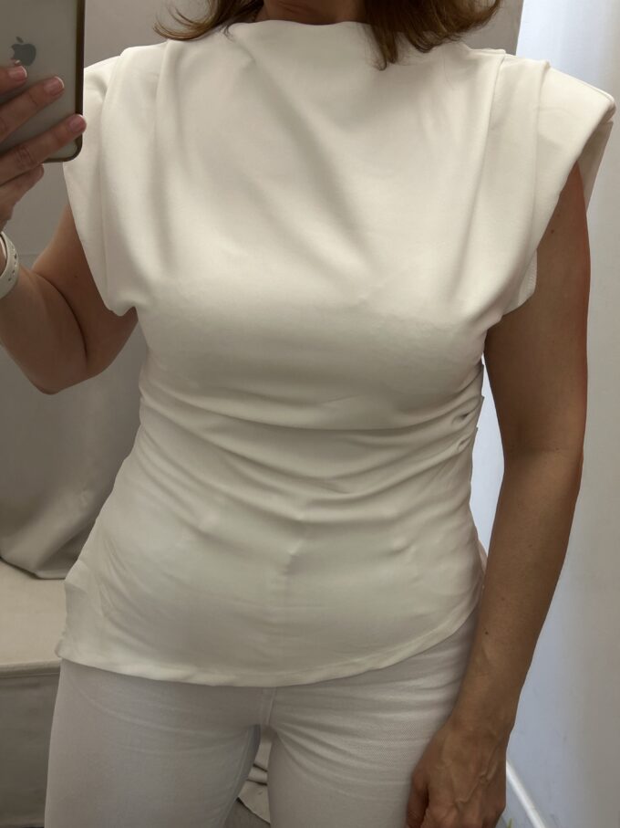 Camiseta Hombreras Blanca