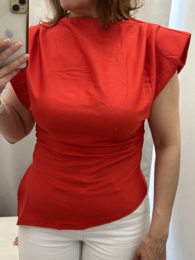 Camiseta Hombreras Roja