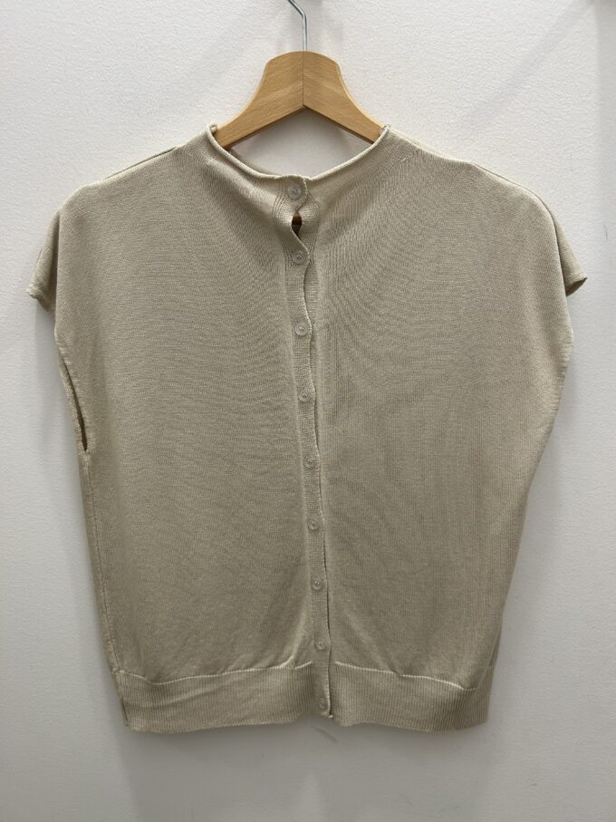 Suéter Botones Beige