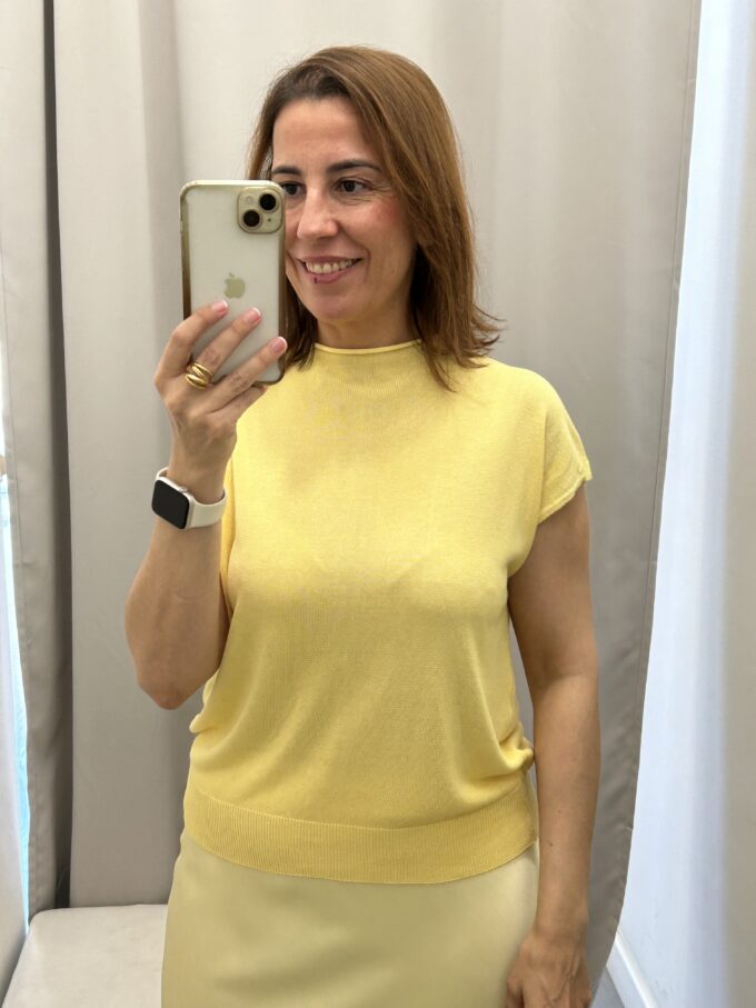 Suéter Botones Amarillo