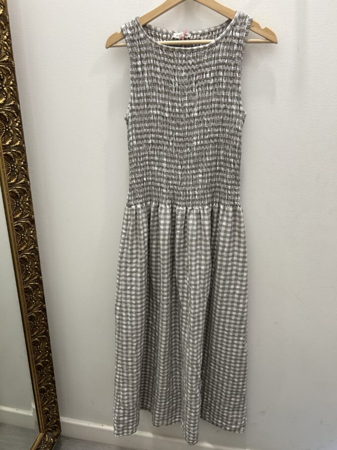 Vestido Vichy Topo