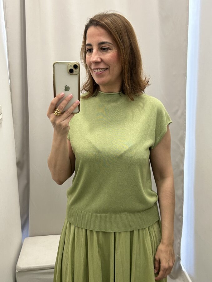 Suéter Verde Botones