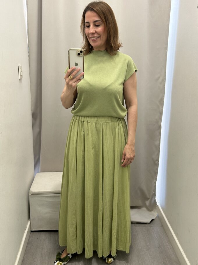 Falda Vuelo Verde