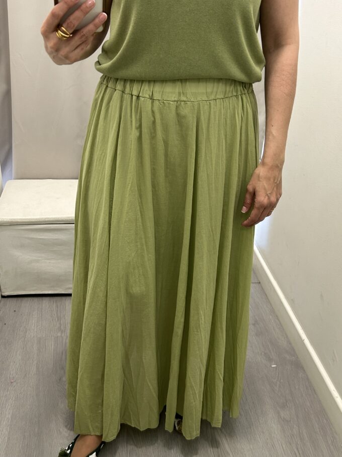 Falda Vuelo Verde