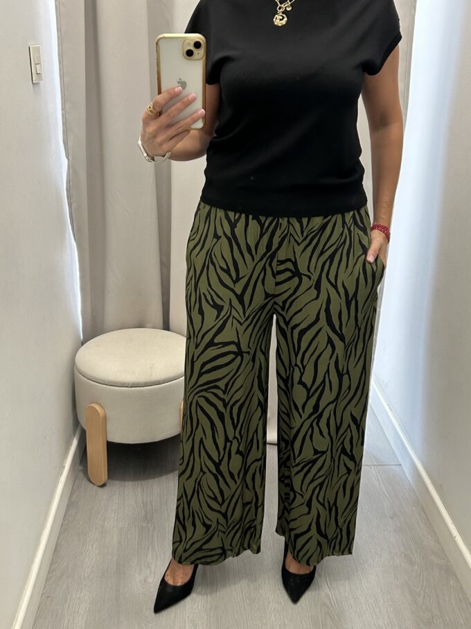 Pantalón Cebra Verde