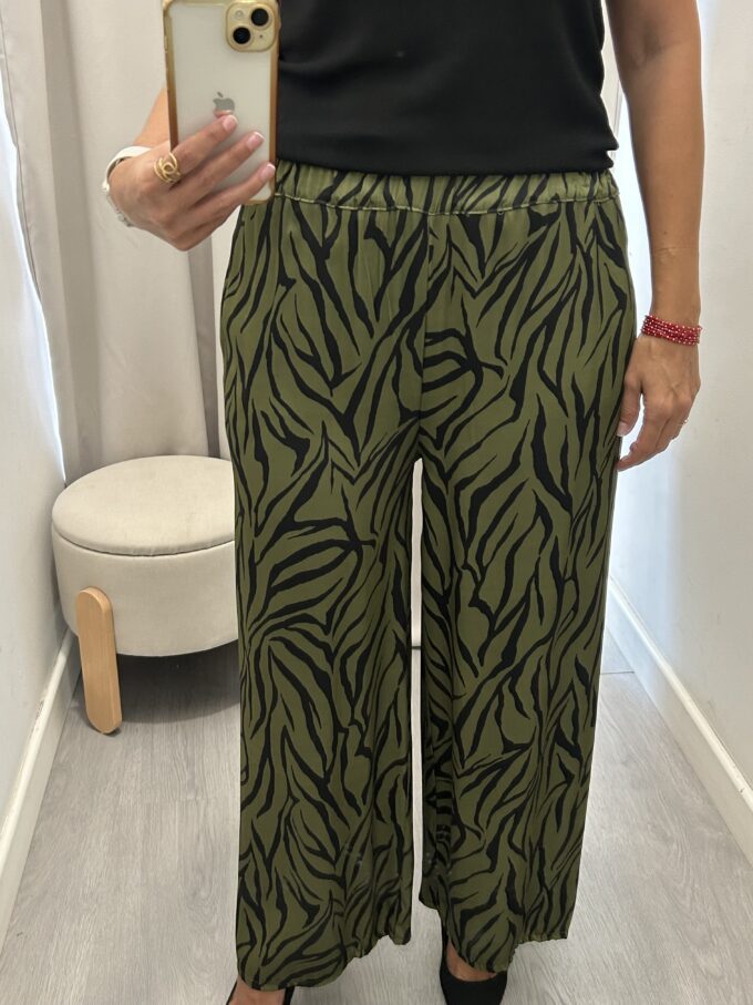 Pantalón Cebra Verde