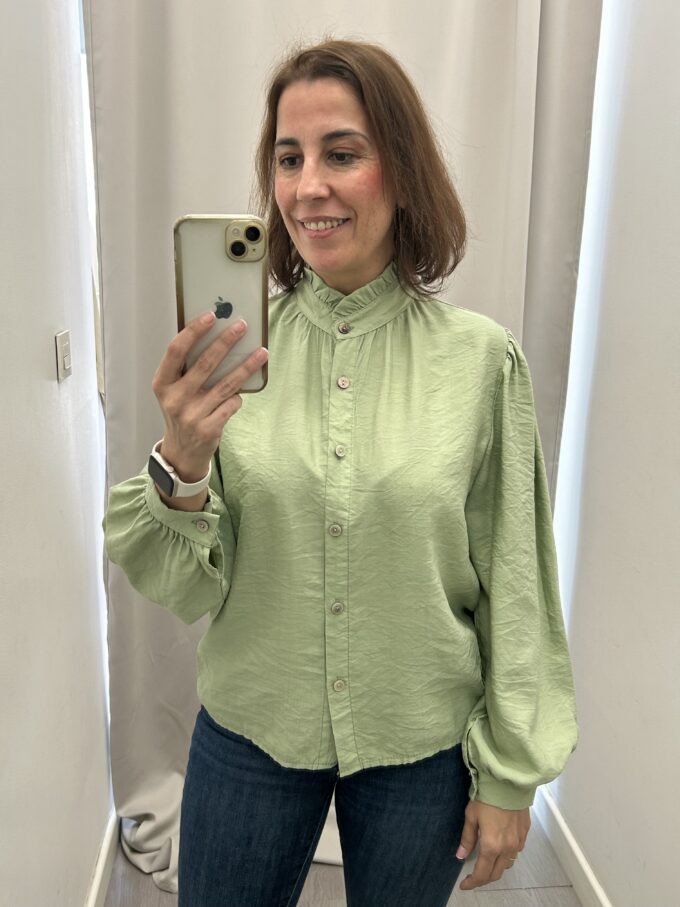 Camisa Volante Verde