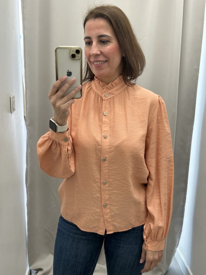 Camisa Volante Naranja