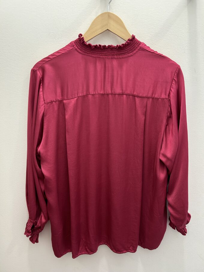 Camisa Raso Gomas Fucsia