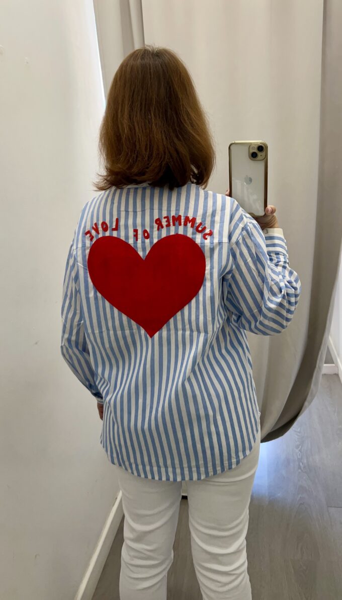 Camisa Rayas Corazón