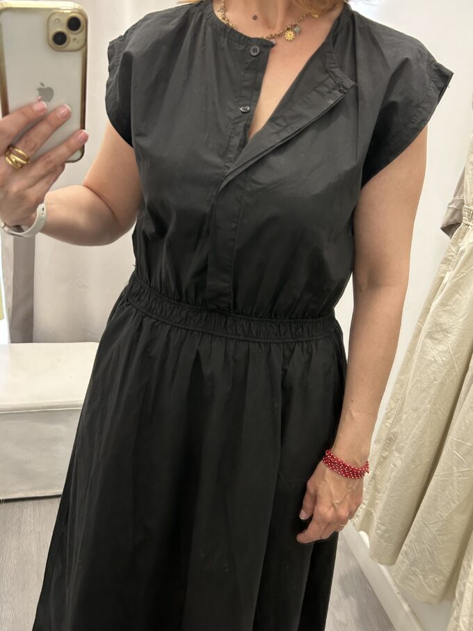 Vestido Camisero Negro