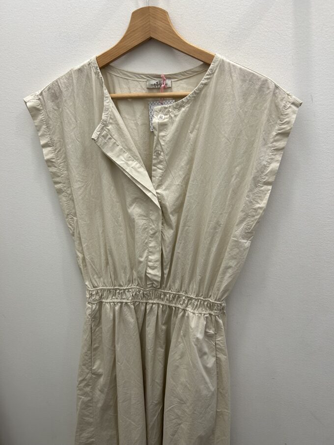 Vestido Camisero Beige