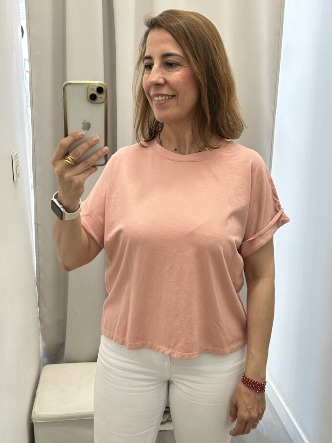 Camiseta Básica Rosa