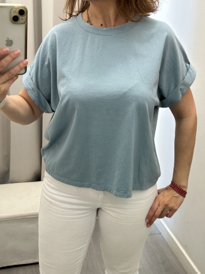 Camiseta Básica Azul