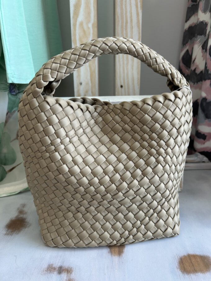 Bolso Trenzado Topo