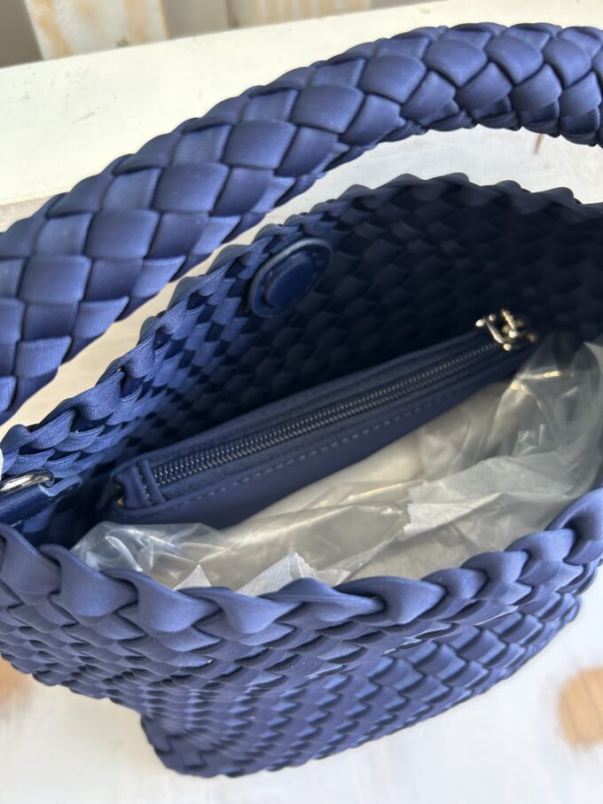 Bolso Trenzado Marino