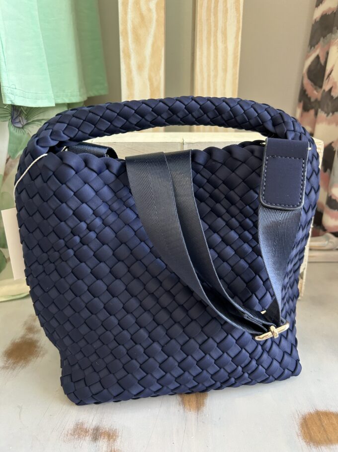 Bolso Trenzado Marino