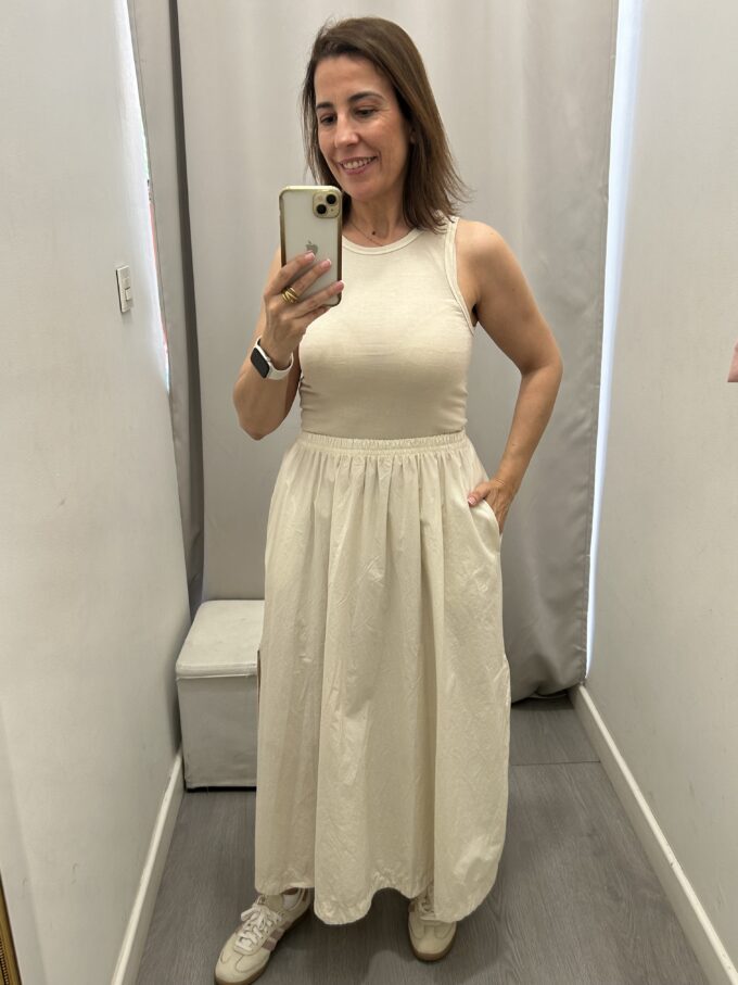 Vestido Sisa Vuelo Crudo