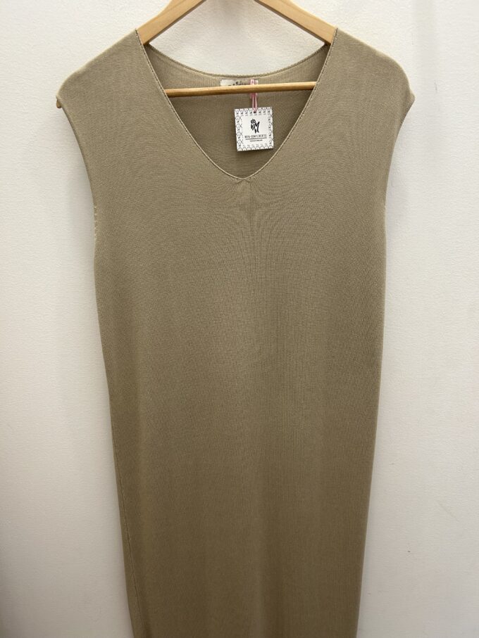 Vestido Punto Beige