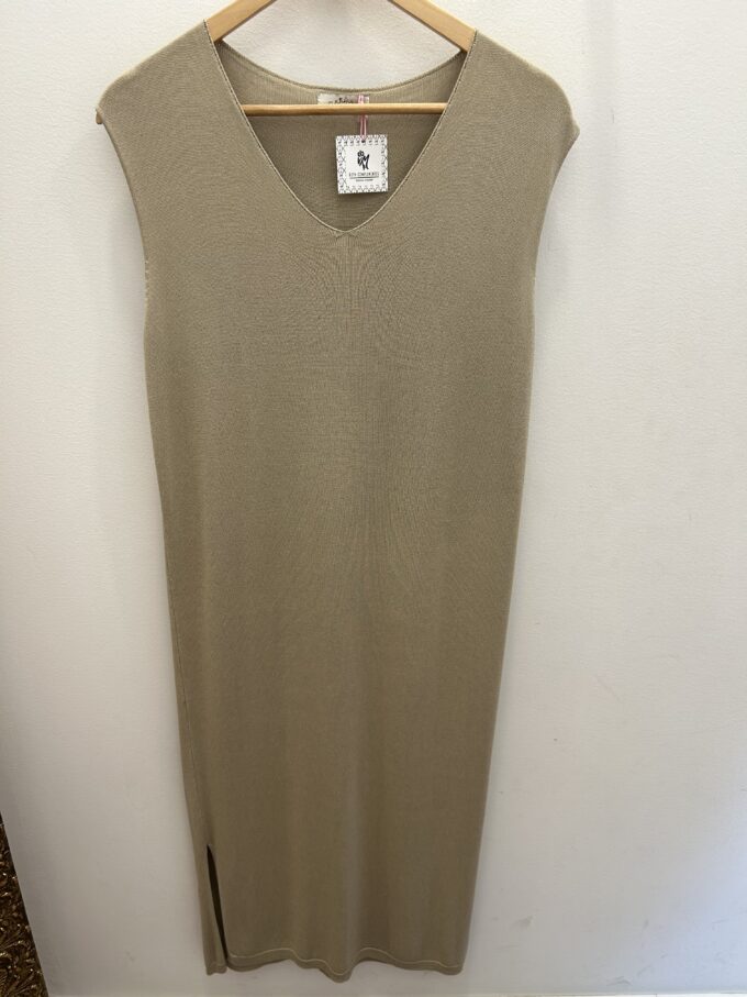 Vestido Punto Beige