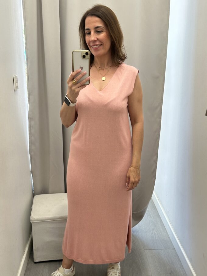 Vestido Punto Rosa