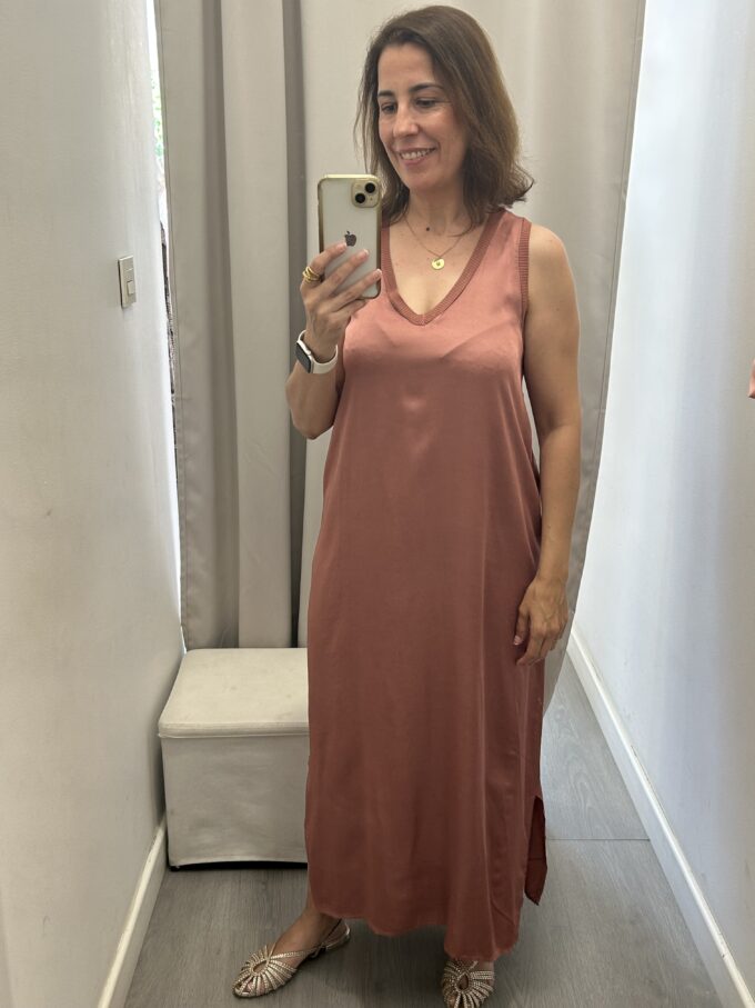 Vestido Cuello Pico PepRosa