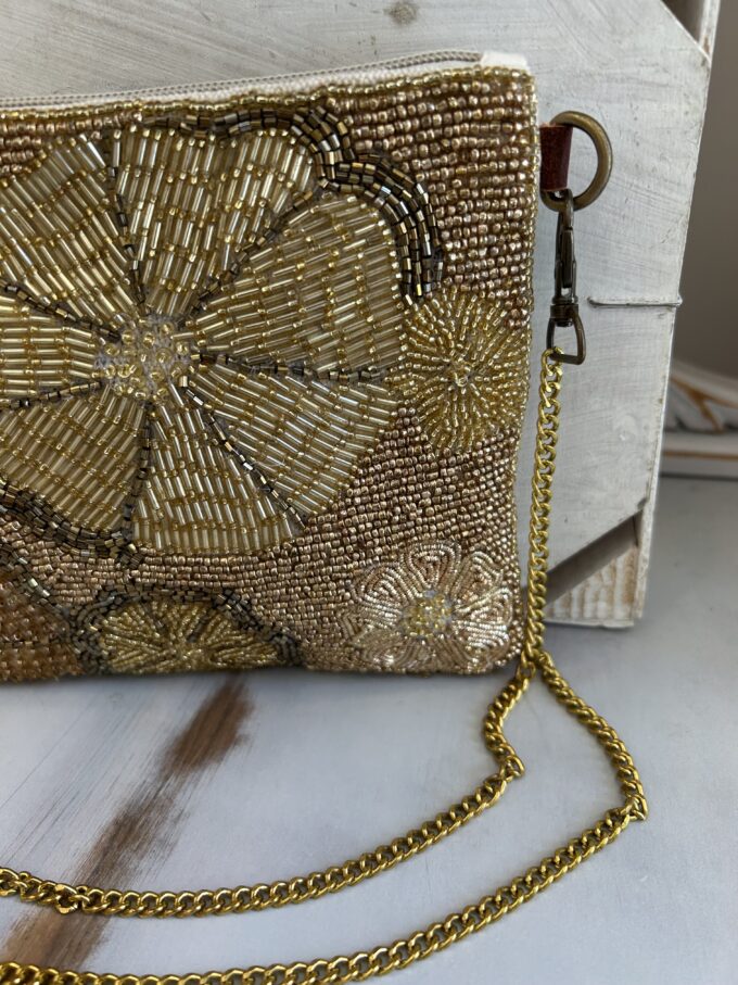 Cartera Strass Dorada