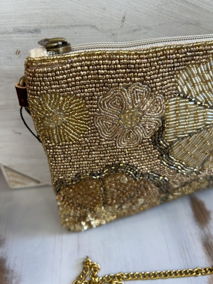 Cartera Strass Dorada