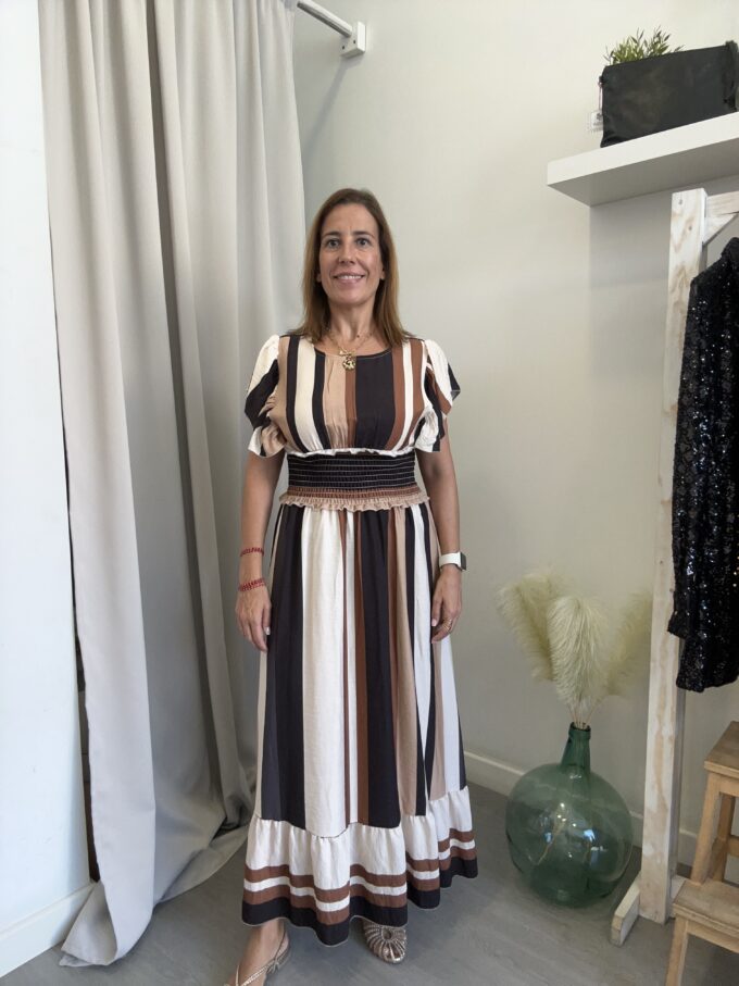 Vestido Rayas Negro