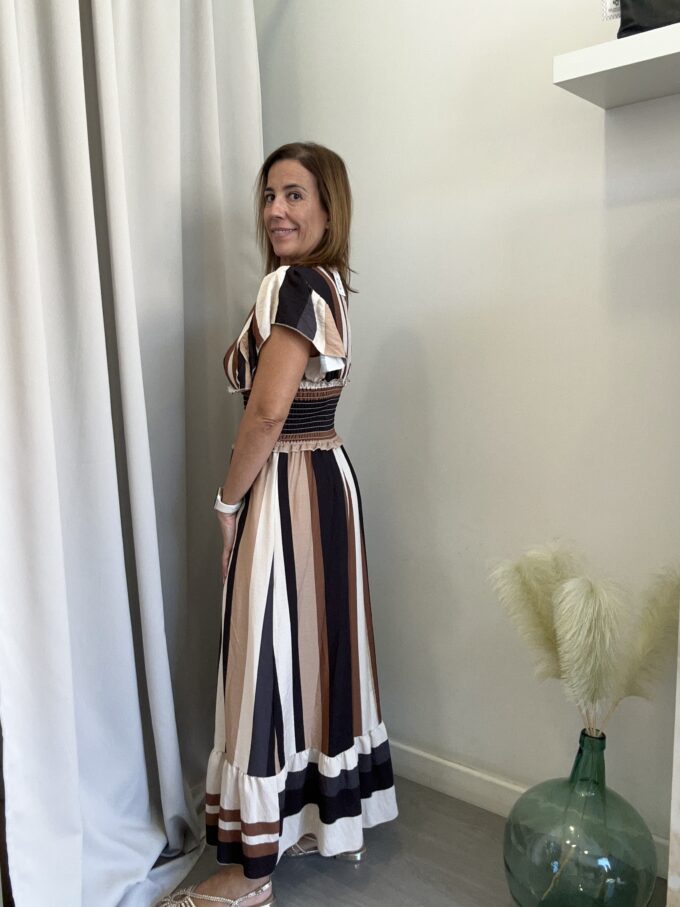 Vestido Rayas Negro