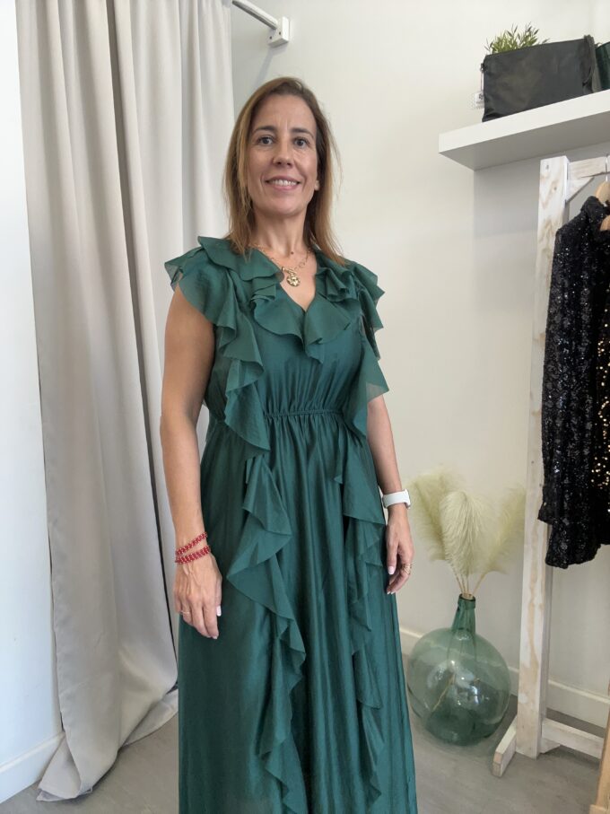 Vestido Volantes Esmeralda