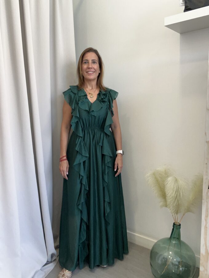 Vestido Volantes Esmeralda