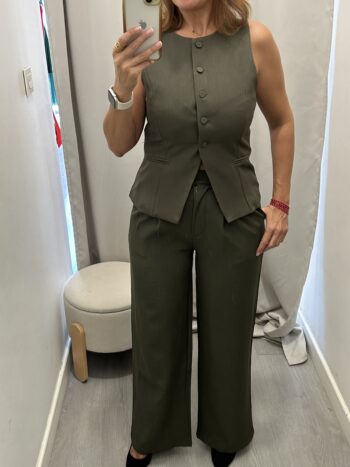 Chaleco Traje Verde