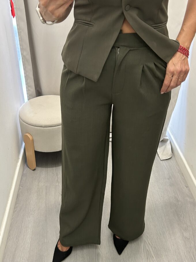 Pantalón Traje Verde