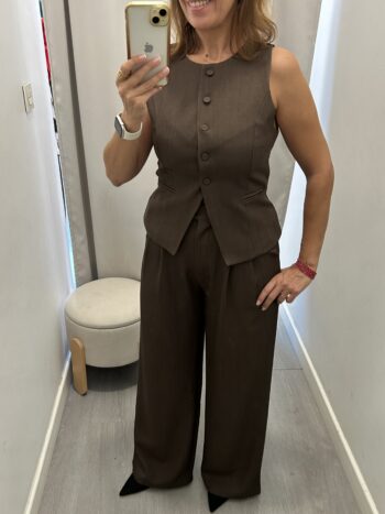 Pantalón Traje Marrón