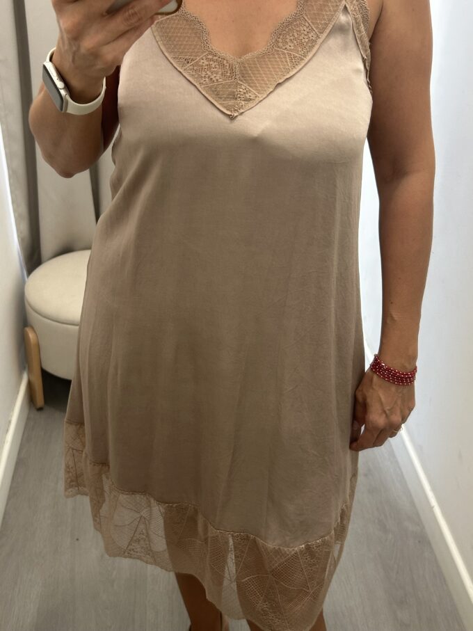 Vestido Lencero Nude