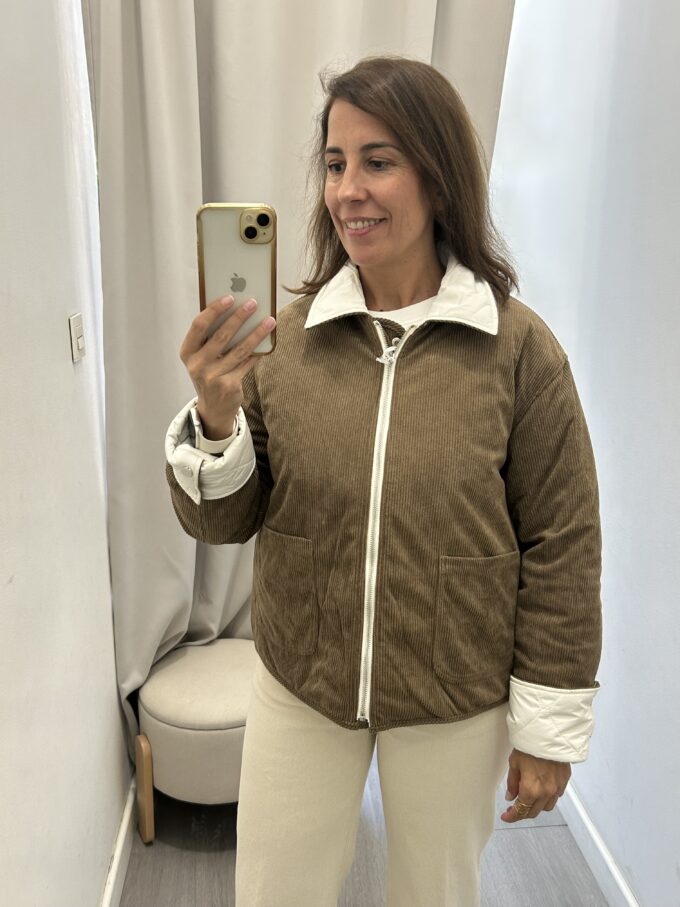 Chaquetón Reversible Crudo