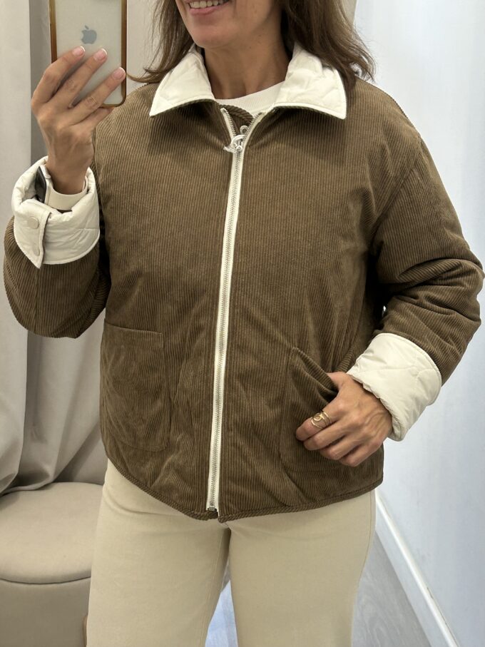 Chaquetón Reversible Crudo
