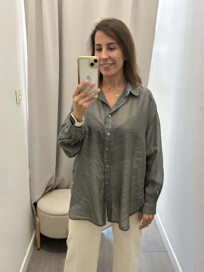 Camisa Gasa Verde